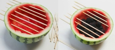 Cắt tỉa dưa hấu thành chiếc bếp nướng xinh yêu