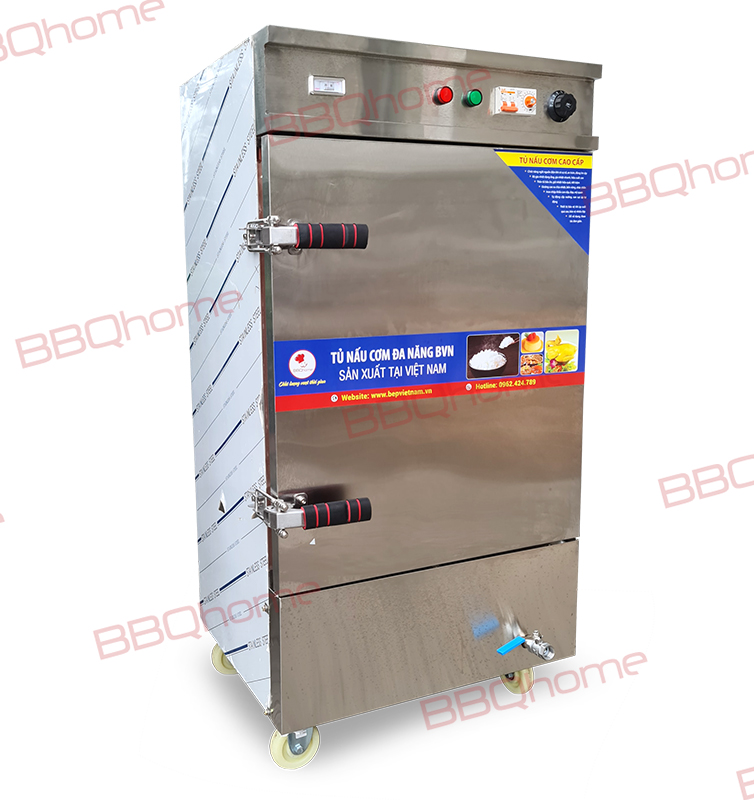 Tủ nấu cơm hẹn giờ 10 khay điện, cài đặt nhiệt