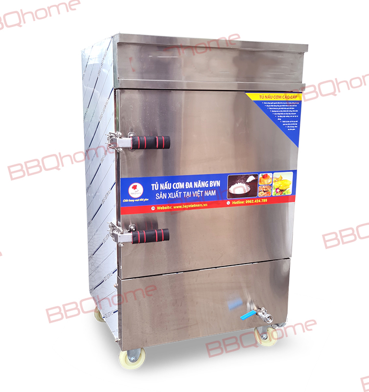 Tủ nấu cơm 8 khay dùng điện