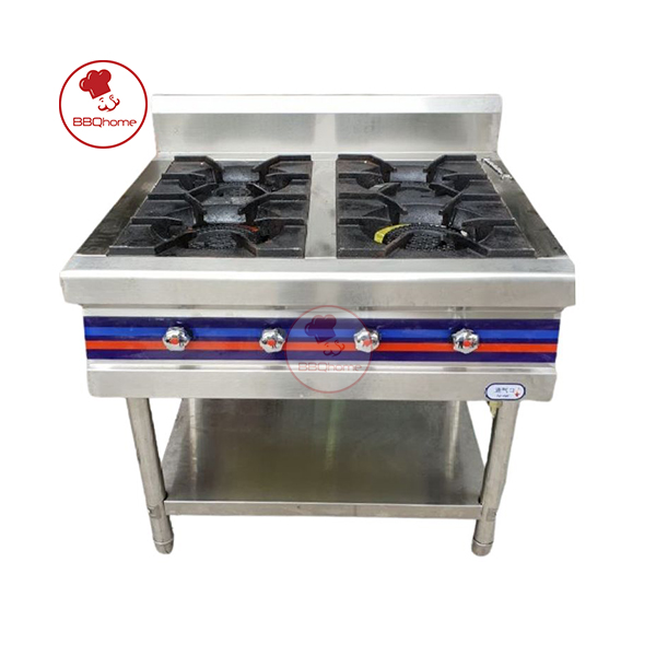 Bếp Âu 4 Họng Nhập Khẩu (Có Chân Bệ)
