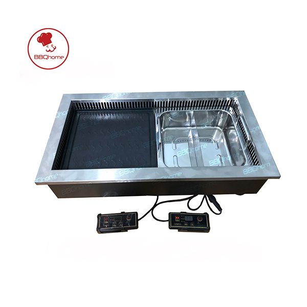 Bếp lẩu nướng không khói 2 in1