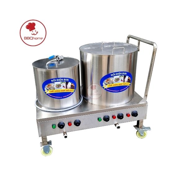 BỘ NỒI NẤU HỦ TIẾU, NẤU PHỞ ĐÔI 30-70 LÍT