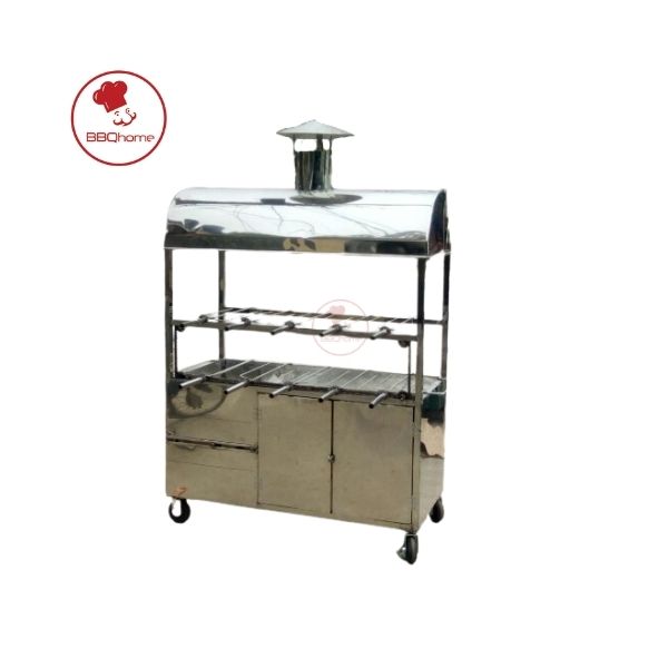Lò quay heo kết hợp gà vịt