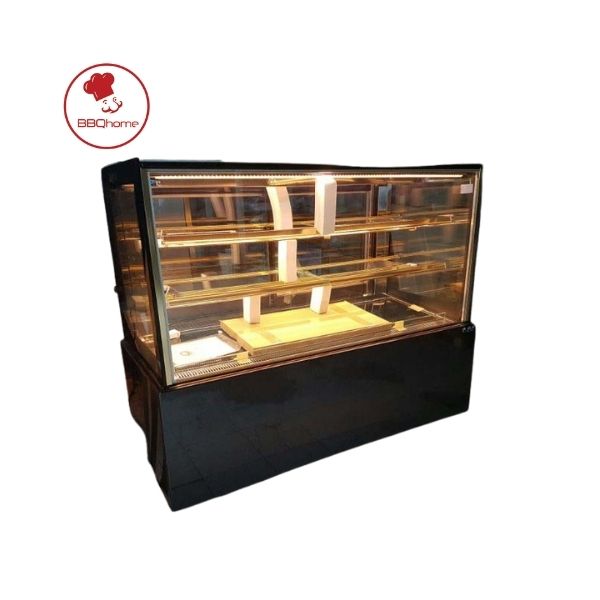 TỦ TRƯNG BÀY BÁNH KEM ĐỂ BÀN KÍNH VUÔNG